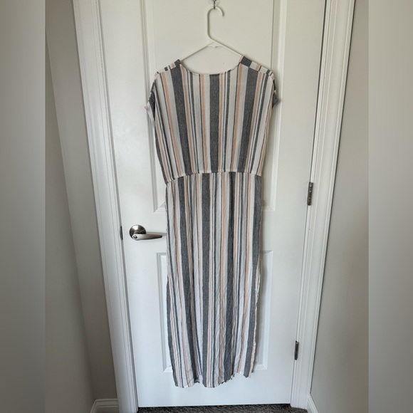 Lulus Coastal Grooves Striped Cover-Up Maxi Dress - Picture 6 of 6